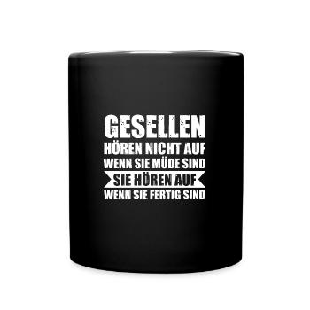 Geselle Handwerk Gesellen Geschenk - Tasse einfarbig - Schwarz - Vorne