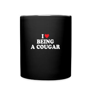 J’adore être une cougar - Mug uni - noir - Devant