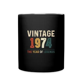 50 Years Old Vintage 1974 50th Birthday Gifts - Full Colour Mug - black - Front