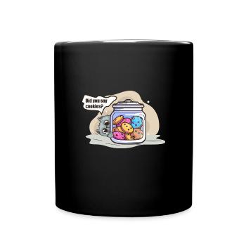 Cat & Biscuits: A Perfect Duo - Full Colour Mug - black - Front