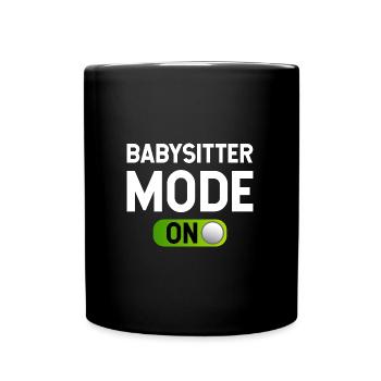 Kinderbetreuer Kindermädchen Aupair Babysitter - Tasse einfarbig - Schwarz - Vorne