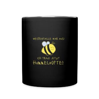 Hummel Dick Lustig - Tasse einfarbig - Schwarz - Vorne