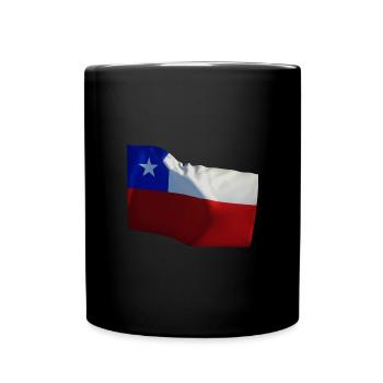 Drapeau des pays du Chili - Mug uni - noir - Devant
