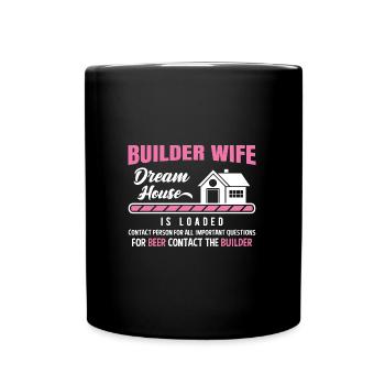 Client Construction Manager Hausbau Traumhaus Eigenheim - Full Colour Mug - black - Front