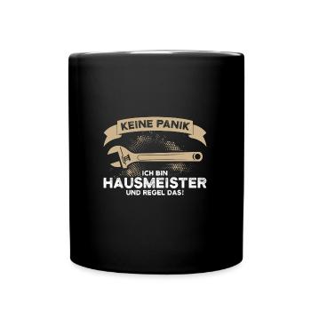 Hausmeister Job Handwerker Geschenk - Tasse einfarbig - Schwarz - Vorne
