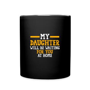 Soccer Mom Tochter Soccer Mom Sport Geschenk - Tasse einfarbig - Schwarz - Vorne