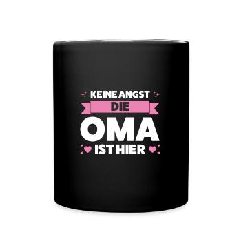 Oma Großmutter Großmütter Geschenk - Tasse einfarbig - Schwarz - Vorne