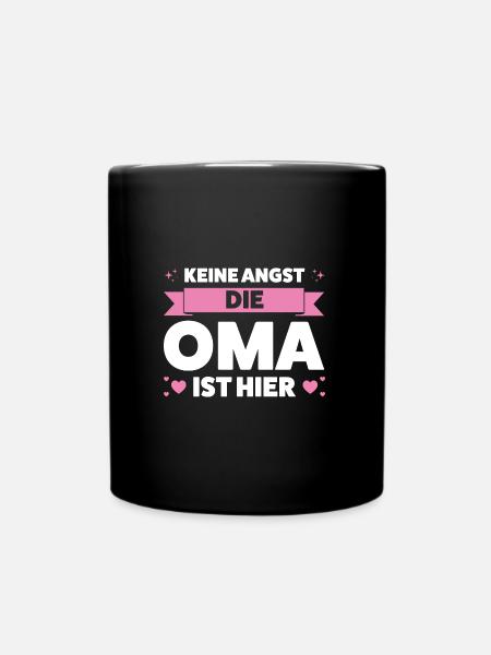 Oma Großmutter Großmütter Geschenk - Tasse einfarbig - Schwarz