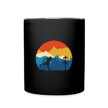 Disc Golf - Disc Golfing Spieler Ultimate Frisbee - Tasse einfarbig - Schwarz - Vorne