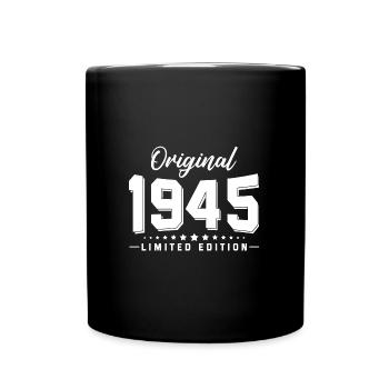 77 Anniversaire Millésime 1945 - Mug uni - noir - Devant