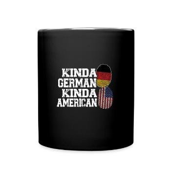 Deutschland Deutsch Deutsche Wurzeln Geschenk - Tasse einfarbig - Schwarz - Vorne