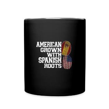 Spanisch Spanien Spanische Wurzeln Geschenk - Tasse einfarbig - Schwarz - Vorne