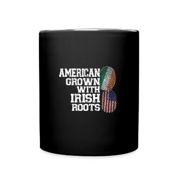 Irland Irisch Irische Wurzeln Geschenk - Tasse einfarbig - Schwarz - Vorne