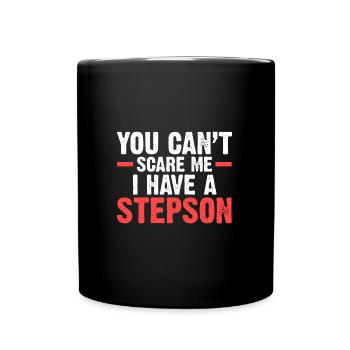 Bonus Papa Bonus Papa-Opa Stiefvater Geschenk - Tasse einfarbig - Schwarz - Vorne