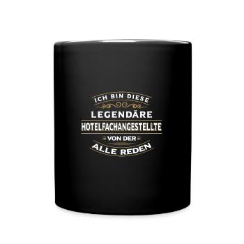 Hotelfachangestellte Hotelkauffrau Hotelfachfrau - Tasse einfarbig - Schwarz - Vorne
