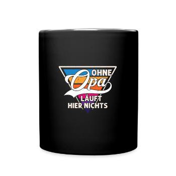 Grossvater opa Opas Geschenk - Tasse einfarbig - Schwarz - Vorne