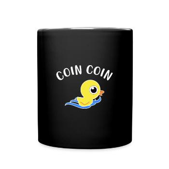 Canard Humour Vilain Petit Canard Coin Coin - Mug uni - noir - Devant
