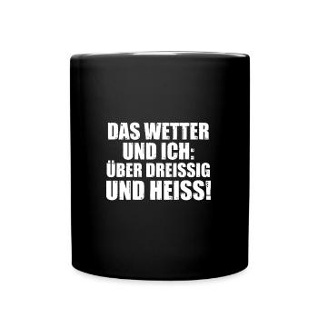 Sarkasmus Spruch Schwarzer Humor Geschenk - Tasse einfarbig - Schwarz - Vorne