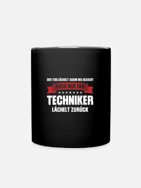 Techniker Beruf Fachmann Technik Geschenk - Tasse einfarbig - Schwarz