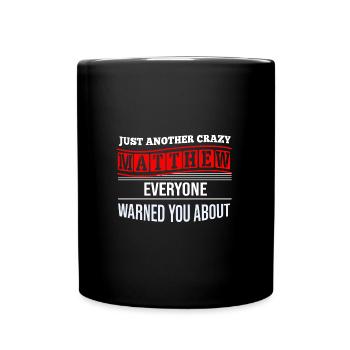 Vorname Christopher Name Christopher Geschenk - Tasse einfarbig - Schwarz - Vorne