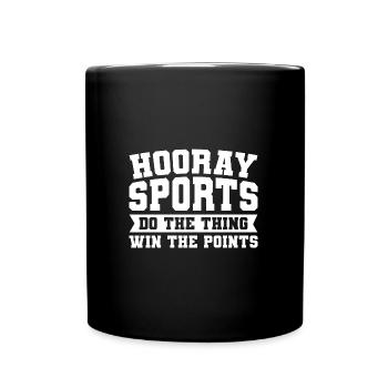 Sportspiel Sportmannschaft Geschenk - Tasse einfarbig - Schwarz - Vorne