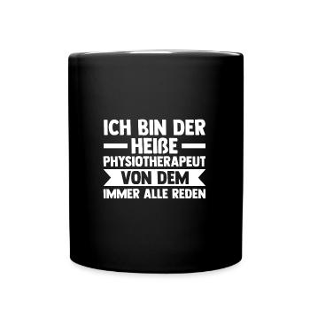Physiotherapeut Beruf Krankengymnastik Geschenk - Tasse einfarbig - Schwarz - Vorne