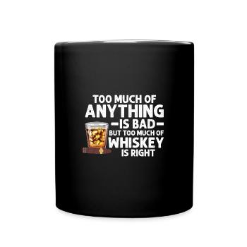 Whiskey trinken Whiskey trinken Whiskey Geschenk - Tasse einfarbig - Schwarz - Vorne