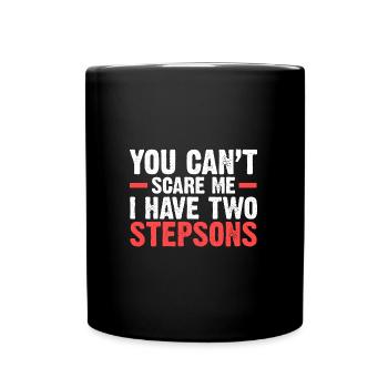 Bonus Papa Bonus Papa-Opa Stiefvater Geschenk - Tasse einfarbig - Schwarz - Vorne