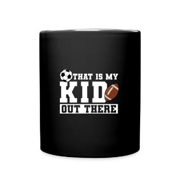 baller fussball baller Geschenk - Tasse einfarbig - Schwarz - Vorne