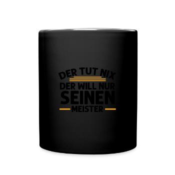 Meister Handwerk Meister Prüfung Geschenk - Tasse einfarbig - Schwarz - Vorne