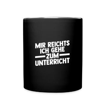Lehrer Beruf Schullehrer Geschenk - Tasse einfarbig - Schwarz - Vorne