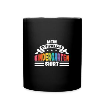 Kindergartenkind Kindergarten Kindergartenanfang G - Tasse einfarbig - Schwarz - Vorne