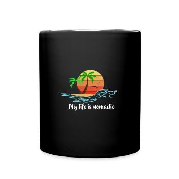 Voyager! - Mug uni - noir - Devant