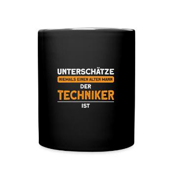 Techniker Beruf Ingenieur Geschenk - Tasse einfarbig - Schwarz - Vorne