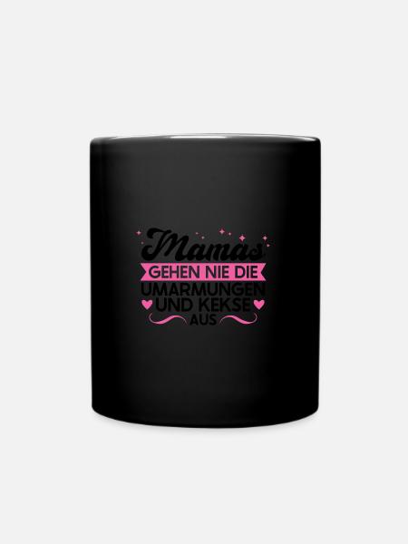 Mutter Familie Sohn Geschenk - Tasse einfarbig - Schwarz