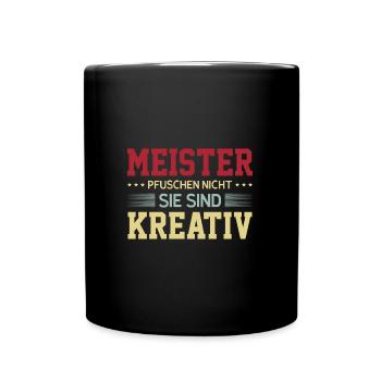 Meister Prüfung Meister Prüfung Geschenk - Tasse einfarbig - Schwarz - Vorne