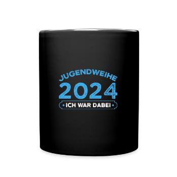 Jugendweihe 2024 Jugend Jugendliche Geschenk - Tasse einfarbig - Schwarz - Vorne