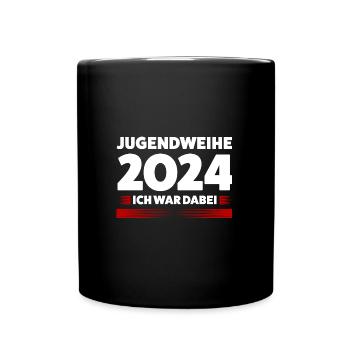 Jugendweihe 2024 Jugend Jugendfeier 2024 Geschenk - Tasse einfarbig - Schwarz - Vorne