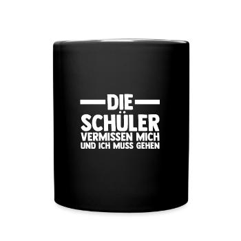 Lehrer Beruf Pädagoge Geschenk - Tasse einfarbig - Schwarz - Vorne