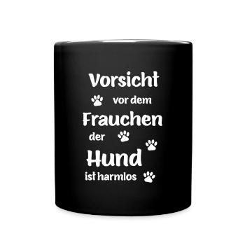 Beware of the mistress the dog is harmless - Full Colour Mug - black - Front