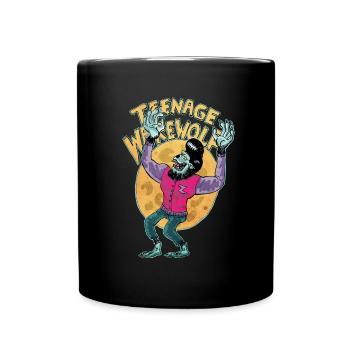 teenage werewolf - Full Colour Mug - black - Front