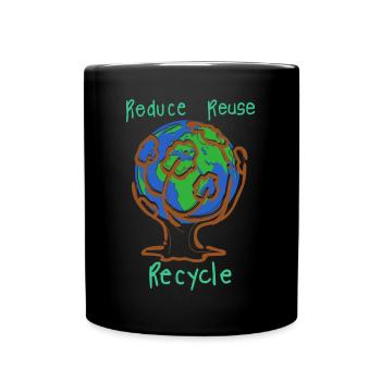 Recycling Environment - Full Colour Mug - black - Front