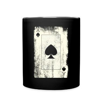 Poker Ace - Full Colour Mug - black - Front
