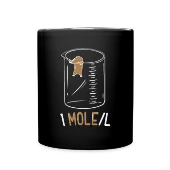 Une mole par litre Drôle Chimie Geek Physics Nerd - Mug uni - noir - Devant