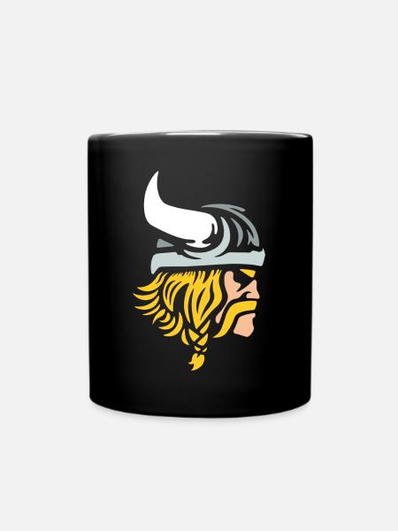 Wikinger Krieger - Tasse einfarbig - Schwarz