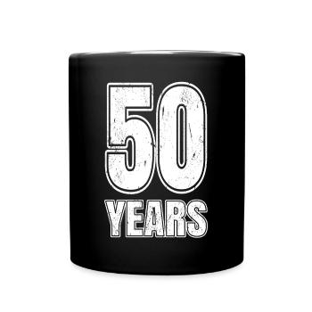 50 Years 50th Birthday Gift - Full Colour Mug - black - Front