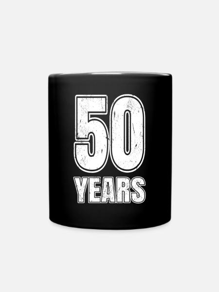 50 ans 50e anniversaire cadeau - Mug uni - noir