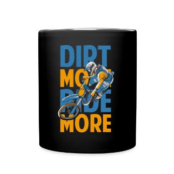 Dirtbike Motorcyclist Bike Motor Race - Full Colour Mug - black - Front