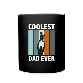 Coolest Dad Ever Papa Bester Vater - Tasse einfarbig - Schwarz - Vorne