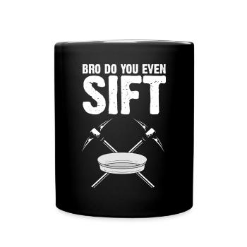 Gold Diggers Panning Gold Gold Mining Designs - Full Colour Mug - black - Front